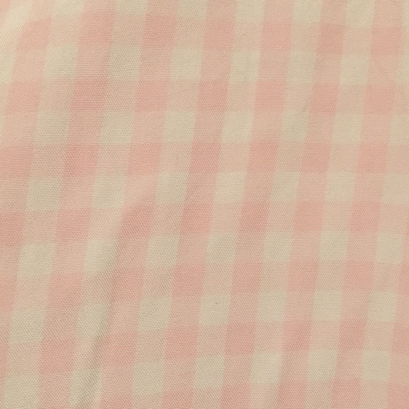 J. JILL Pink & White Gingham Checkered Popover Top - Picture 3 of 14